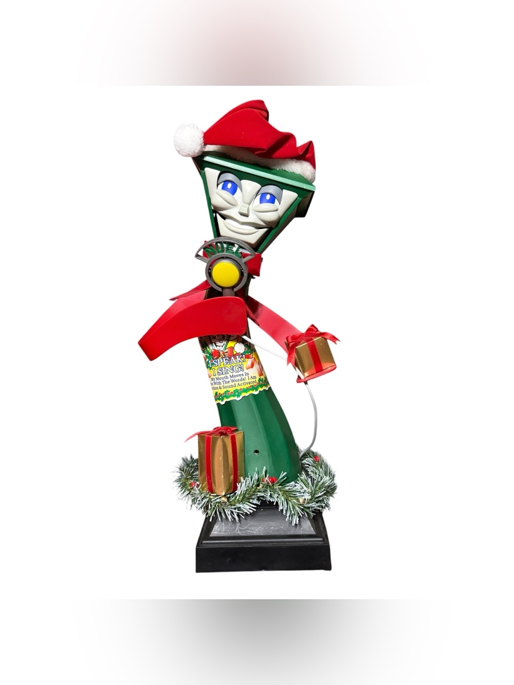 Telco Vintage 22" Frank E. Post Animated Singing Lamp Post Christmas